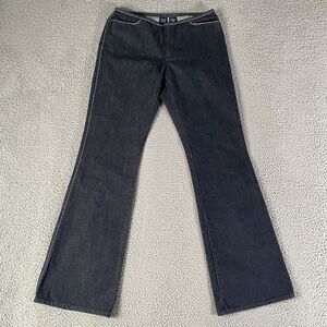 Vintage Gap Flare Jeans Women 4 (28x32) Blue Low Bootcut Y2K Boho Hippie Western